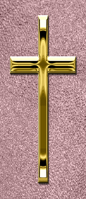 Gold Single Cross Shimmer Orchid